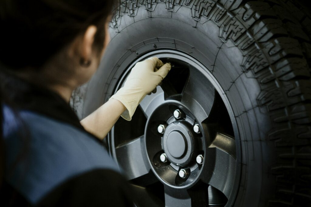 Checking the tires